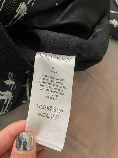 alexander mcqueen black short jacket