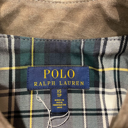 vintage ralph lauren brown leather jacket