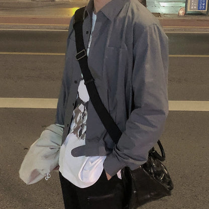 Dries Van Noten Boxy Cotton Jacket Shirt