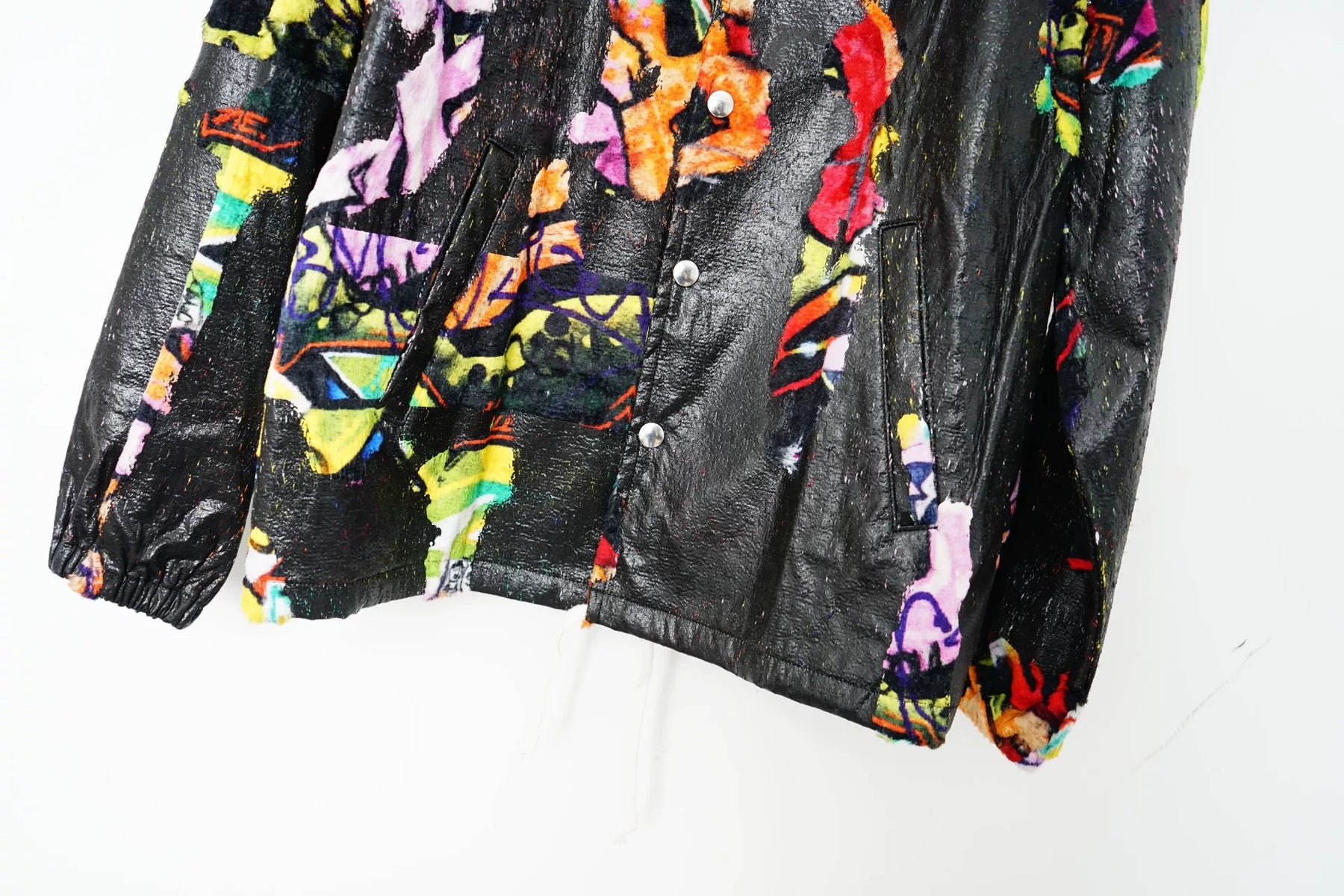 Comme des Garçons CDG Patchwork Faux Leather Jacket