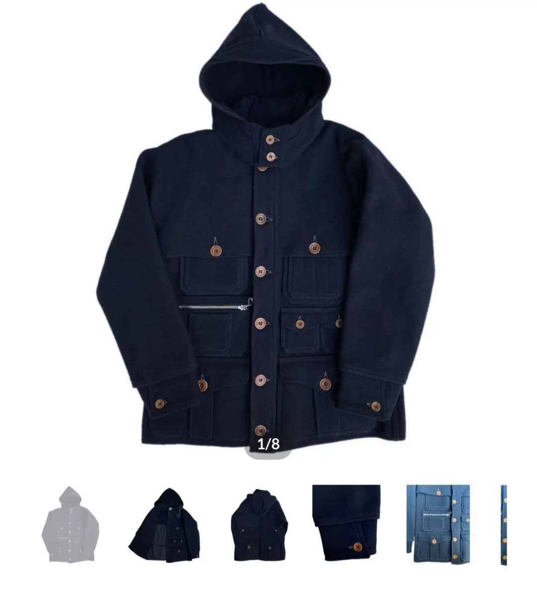 Freewheelers Wool Hunting Coat Black