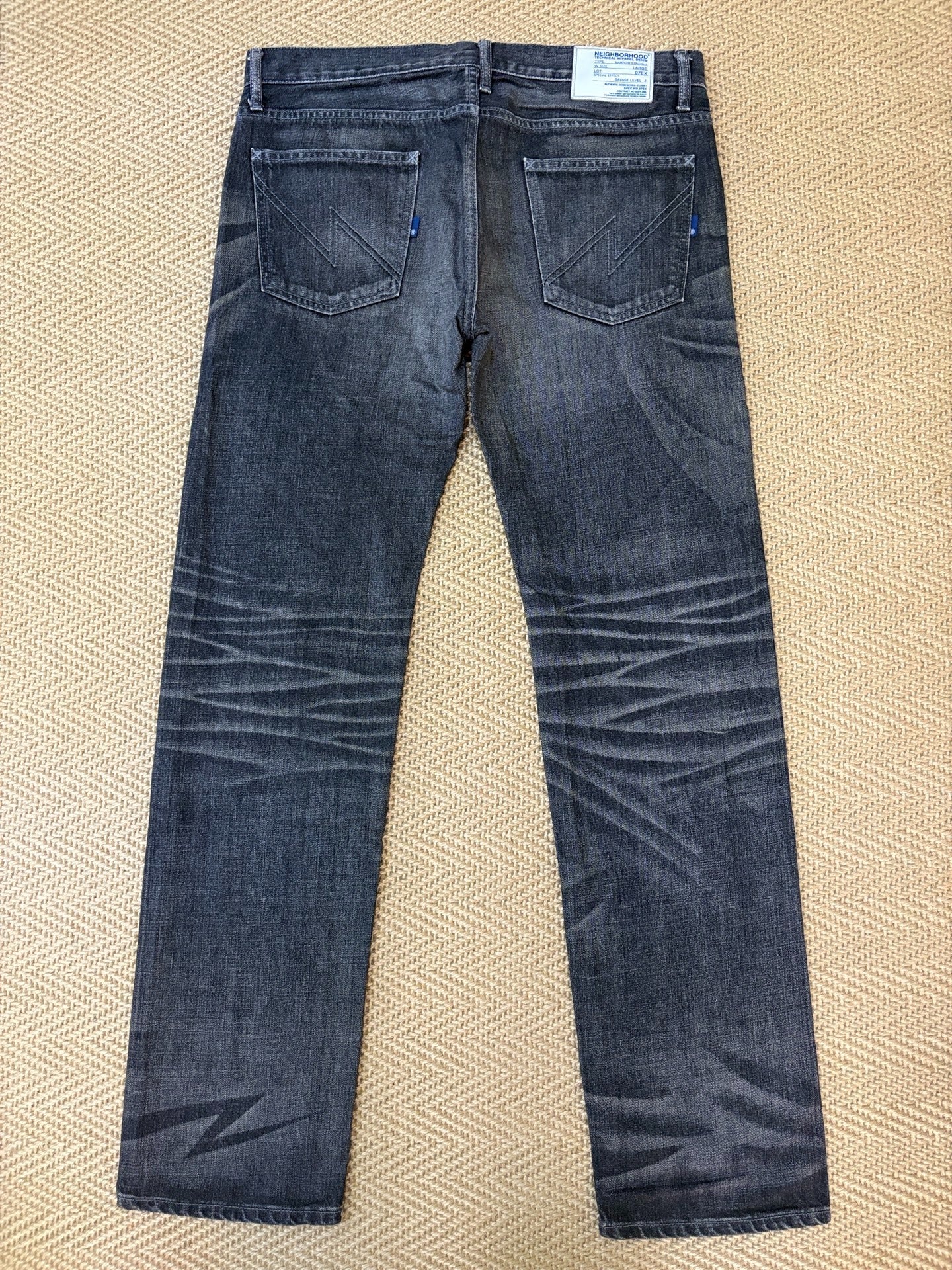 Neighborhood 07EX Distressed Wash Narrow Jeans