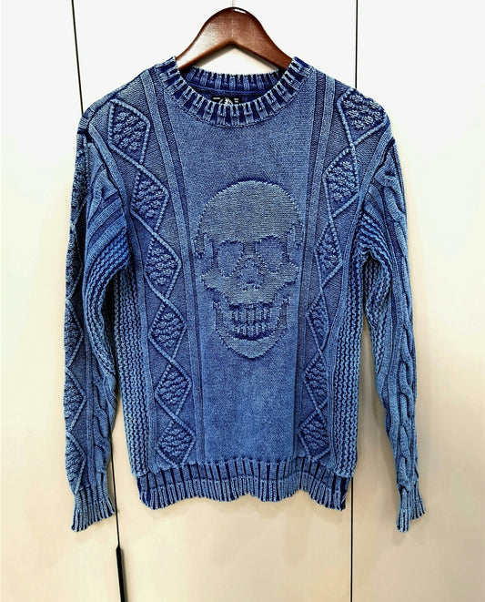 Hysteric Glamour Vintage Indigo Skull Knit