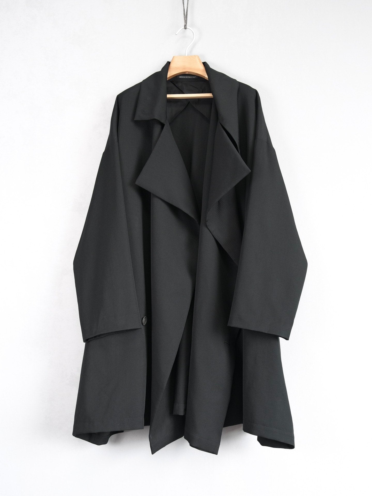 Yohji Yamamoto 21AW Pleated Wool Coat