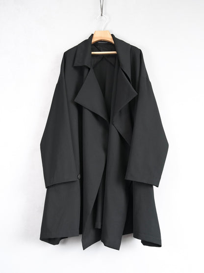Yohji Yamamoto 21AW Pleated Wool Coat