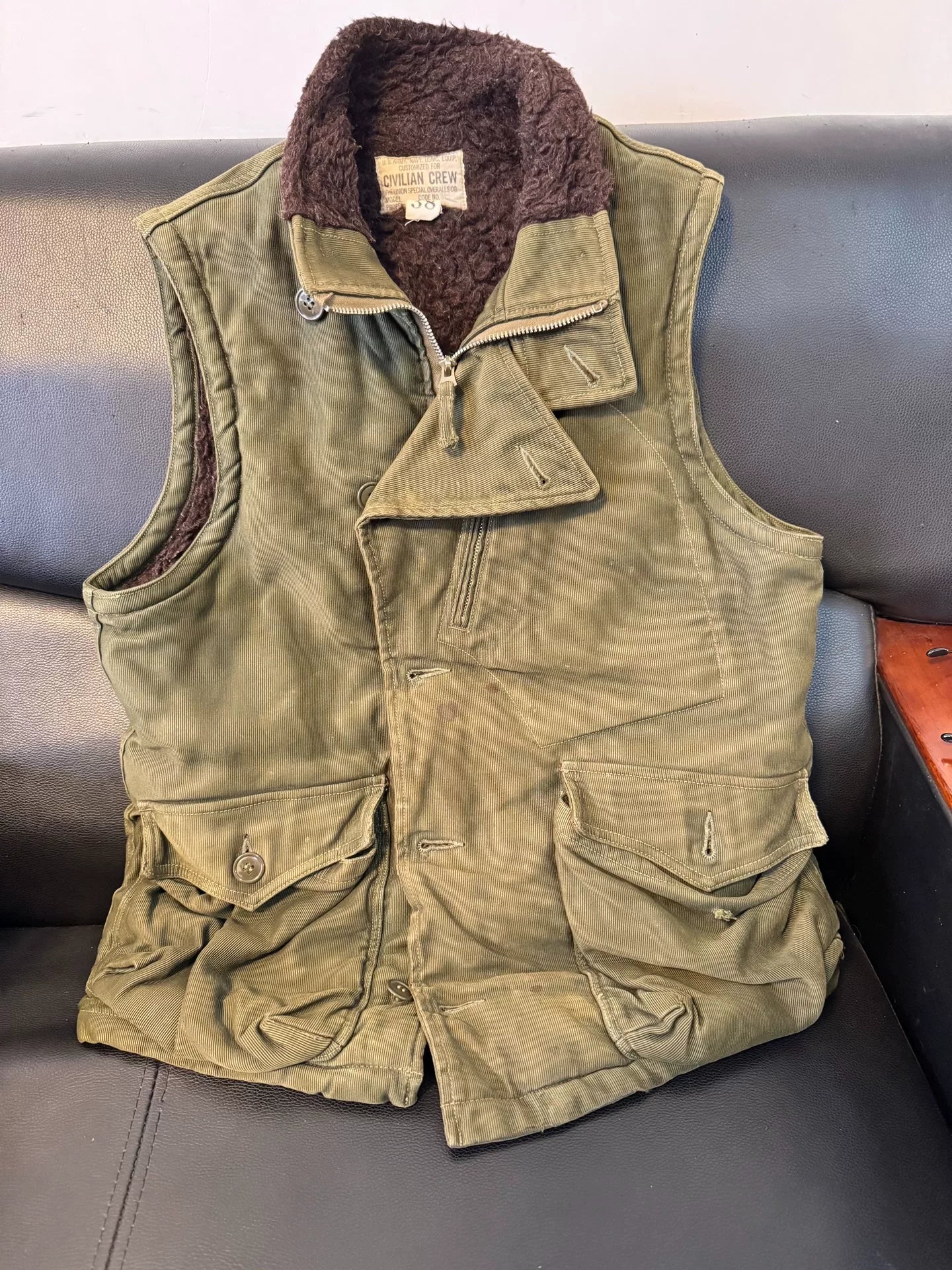 Vintage Freewheelers Military Vest