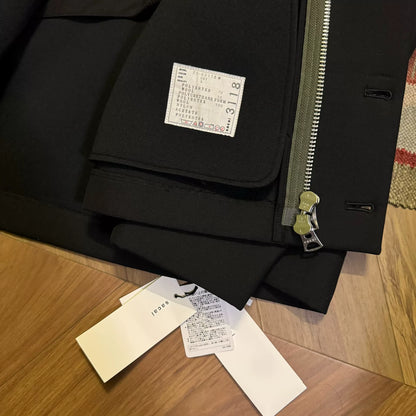 Sacai Button-Up Padded Jacket