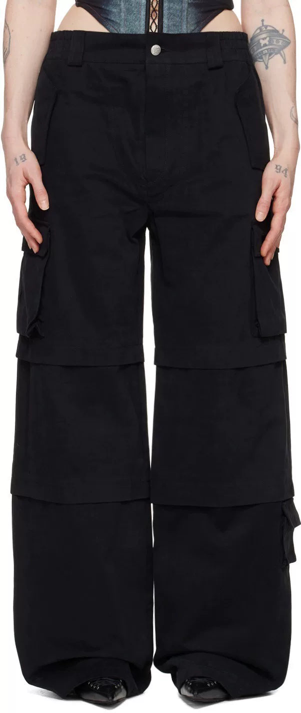 misbhv cargo wide-leg pants size XL