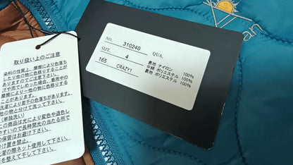 go slow caravan colorblock quilted jacket