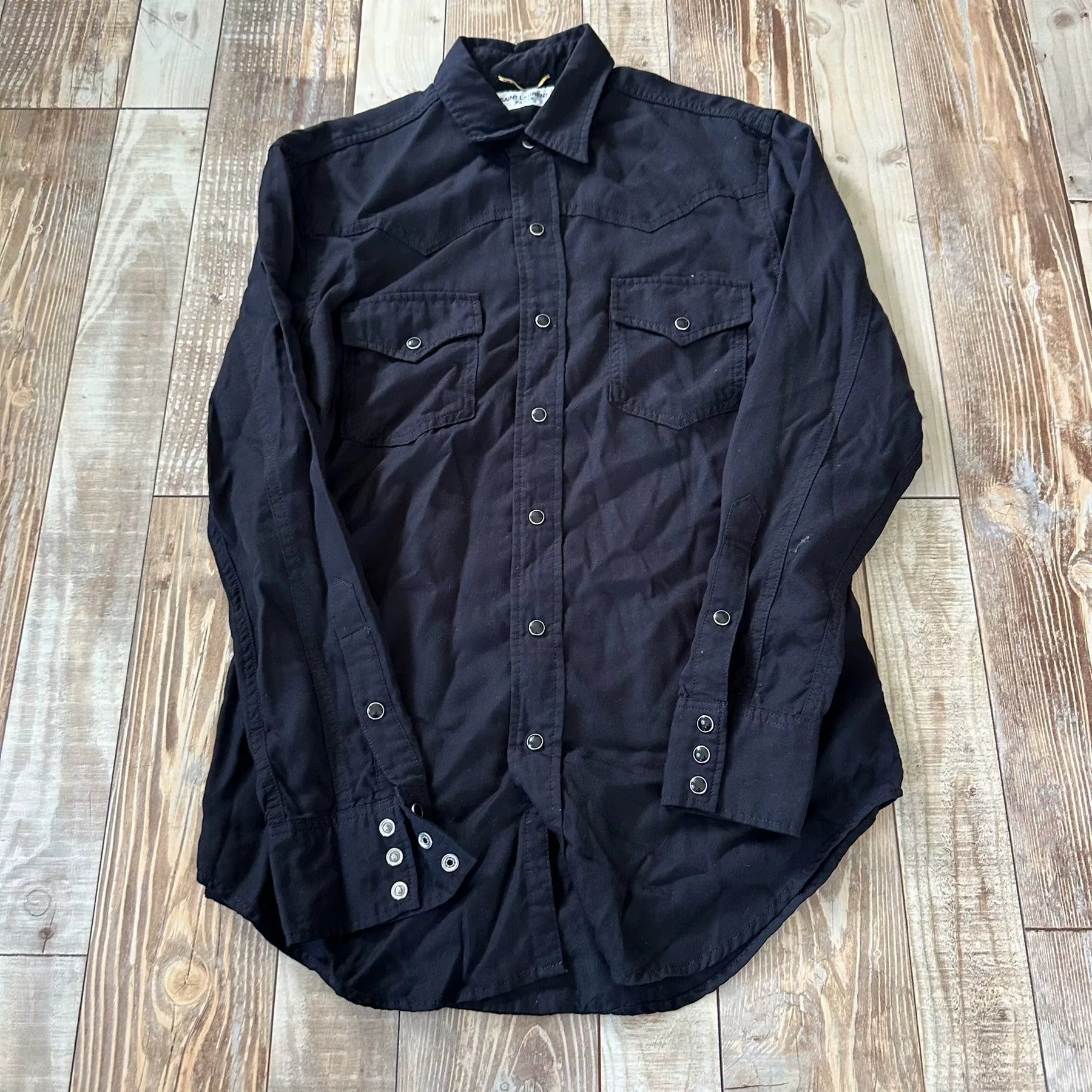 Saint Laurent YSL Gemstone Button Shirt