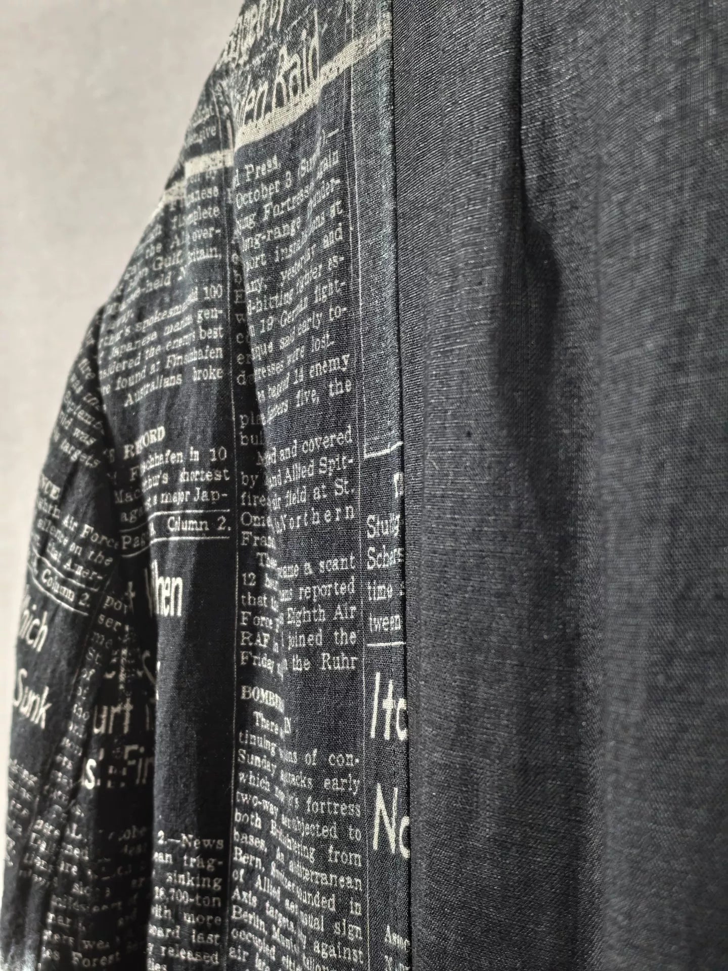 Yohji Yamamoto Pour Homme 22SS Newspaper Coat