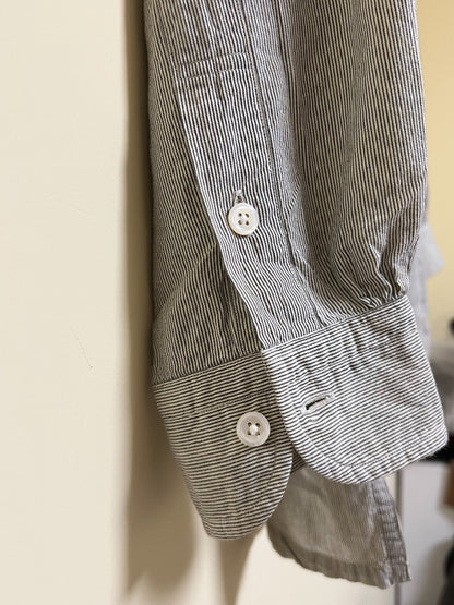 Porter Classic Wide Pocket Stripe Shirt