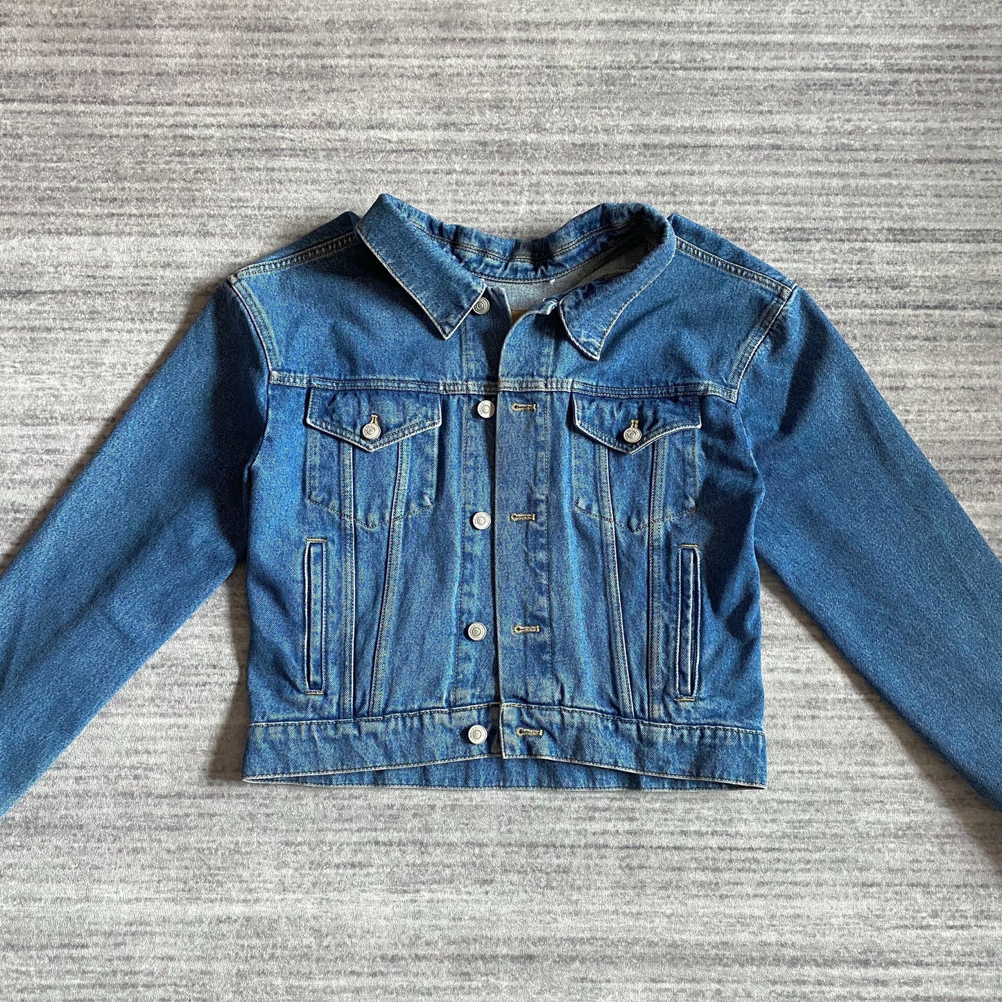 Balenciaga Distressed Denim Jacket for Unisex