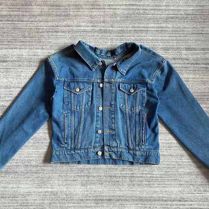 Balenciaga Distressed Denim Jacket for Unisex