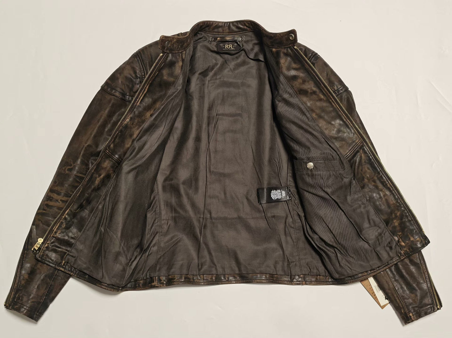 Ralph Lauren RRL Vintage Leather Motorcycle Jacket