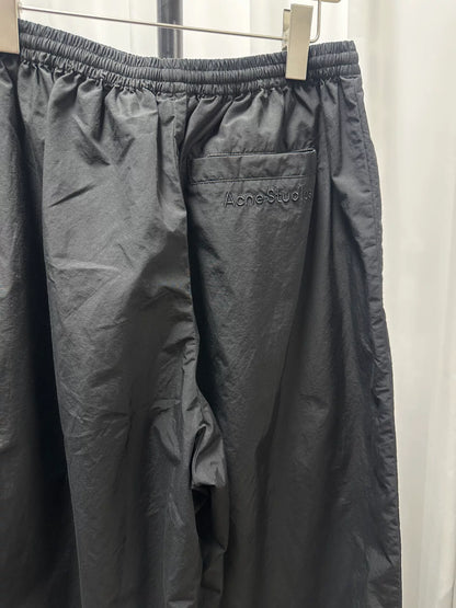 Acne Studios Black Wide-Leg Athletic Pants