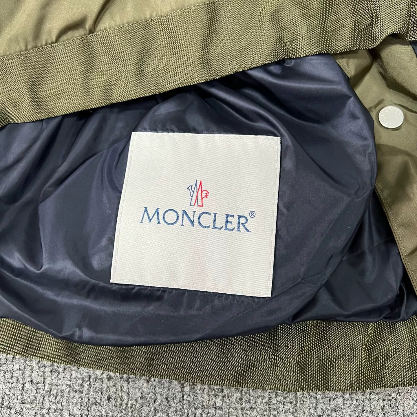 Moncler Logo Color Block Lapel Jacket