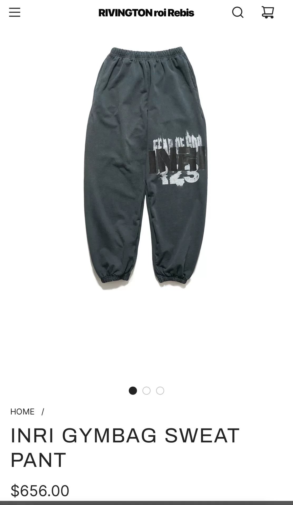 Fear of God RRR123 Gymbag Sweatpants