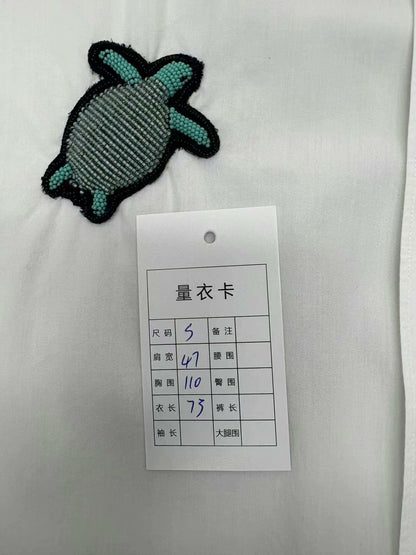 louis vuitton ocean beaded shirt size small