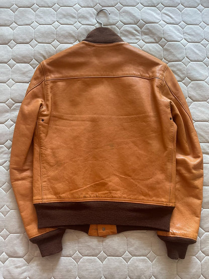 freewheelers a-1 waxed flight jacket
