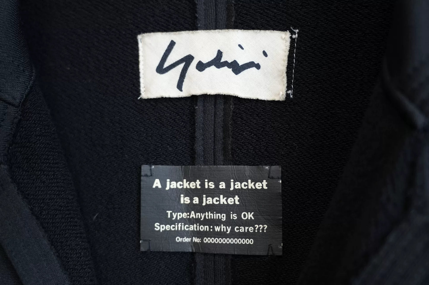 Yohji Yamamoto Double-Sided Belt Jacket