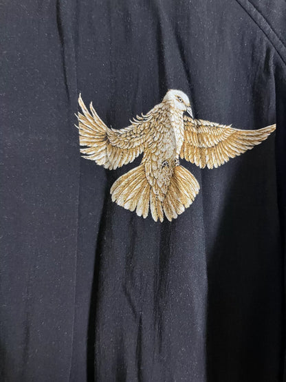 Yohji Yamamoto Silk Jacket Wing Design
