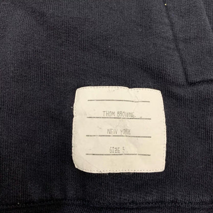 thom browne navy striped hoodie sweatshirt