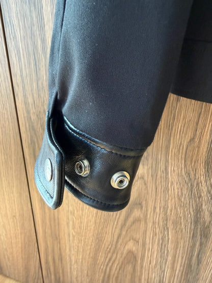 Saint Laurent Black Lambskin Leather Jacket