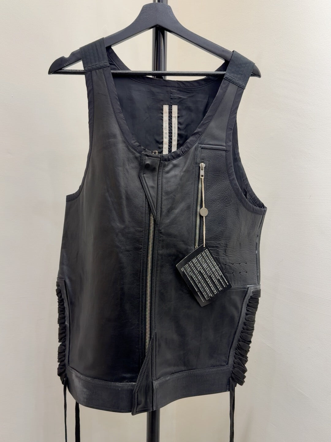 Rick Owens Leather Vest Size S