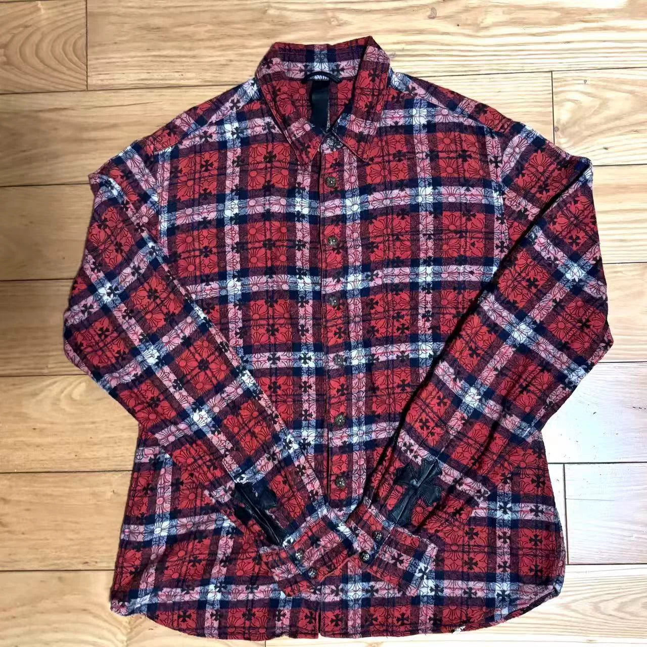 Chrome Hearts Black Red Cross Shirt