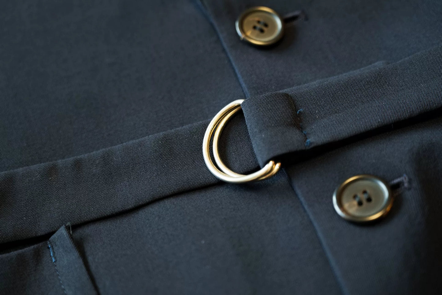 Yohji Yamamoto Wool Jacket Navy Blue