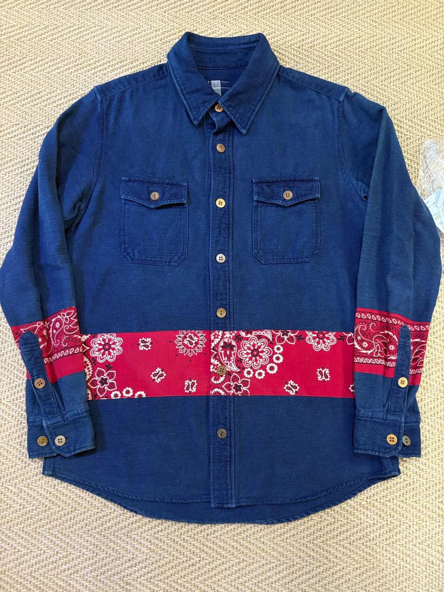 VISVIM 15AW ICT Black Elk Flannel
