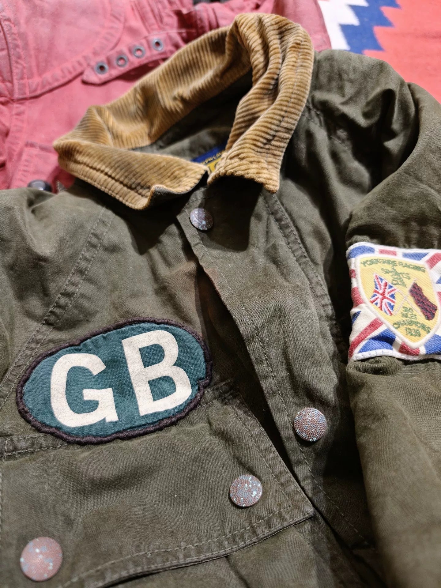 RRL Berkshire Camo Oilcloth Jacket