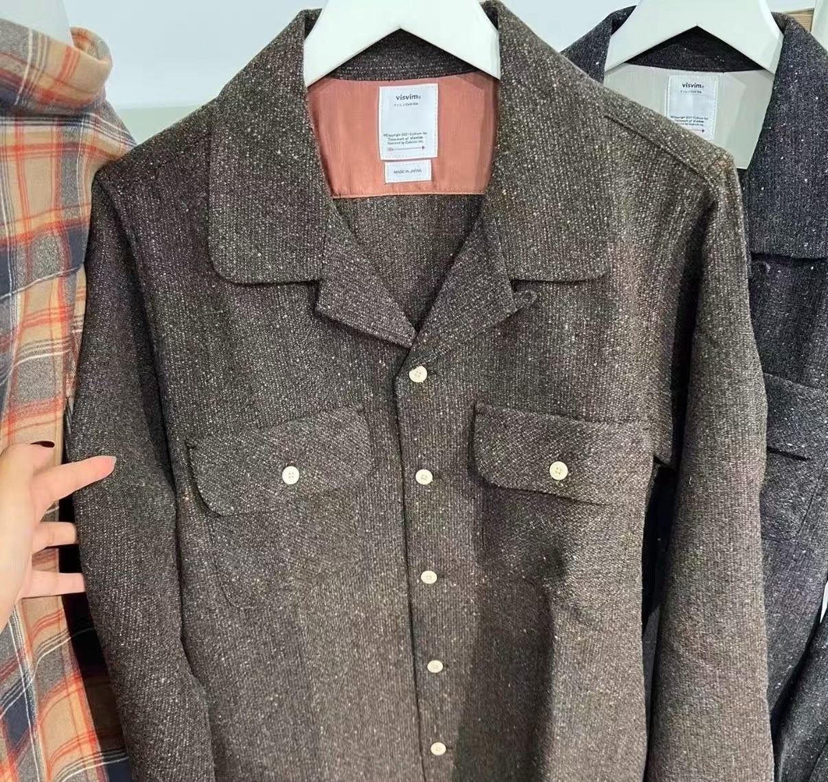 Visvim 22AW Boomer Donegal Wool Shirt