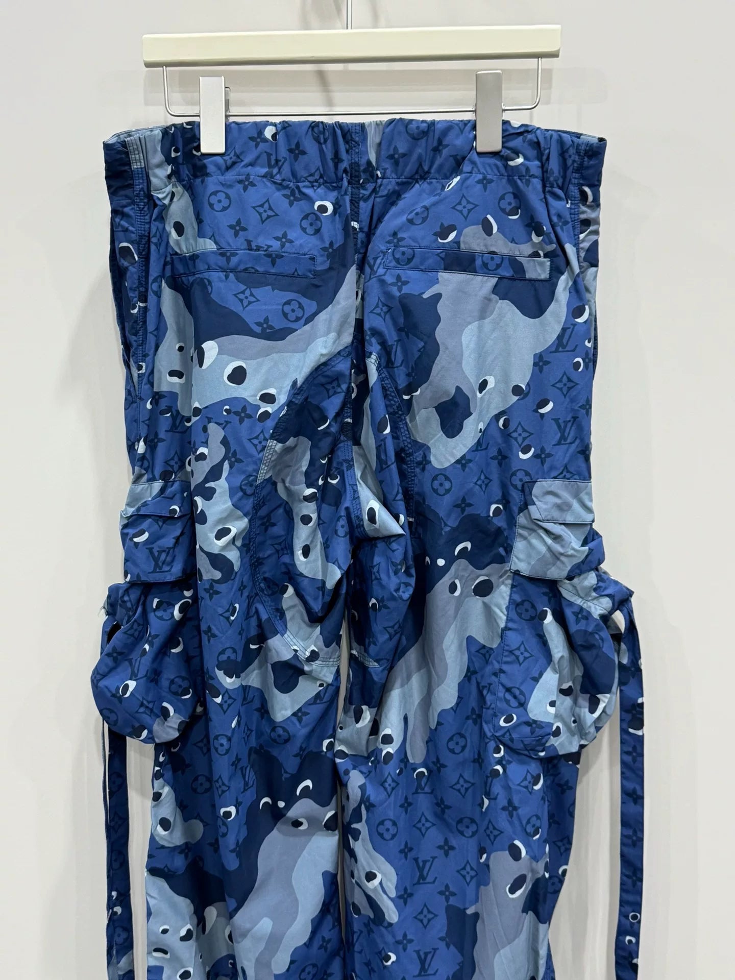 Louis Vuitton Blue Camo Nylon Casual Pants