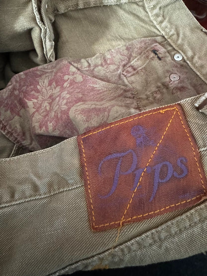 PRPS W31 P43 Denim Cargo Pants