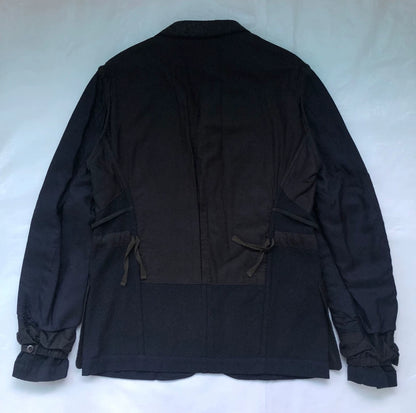 stylish navy wool jacket by kolor