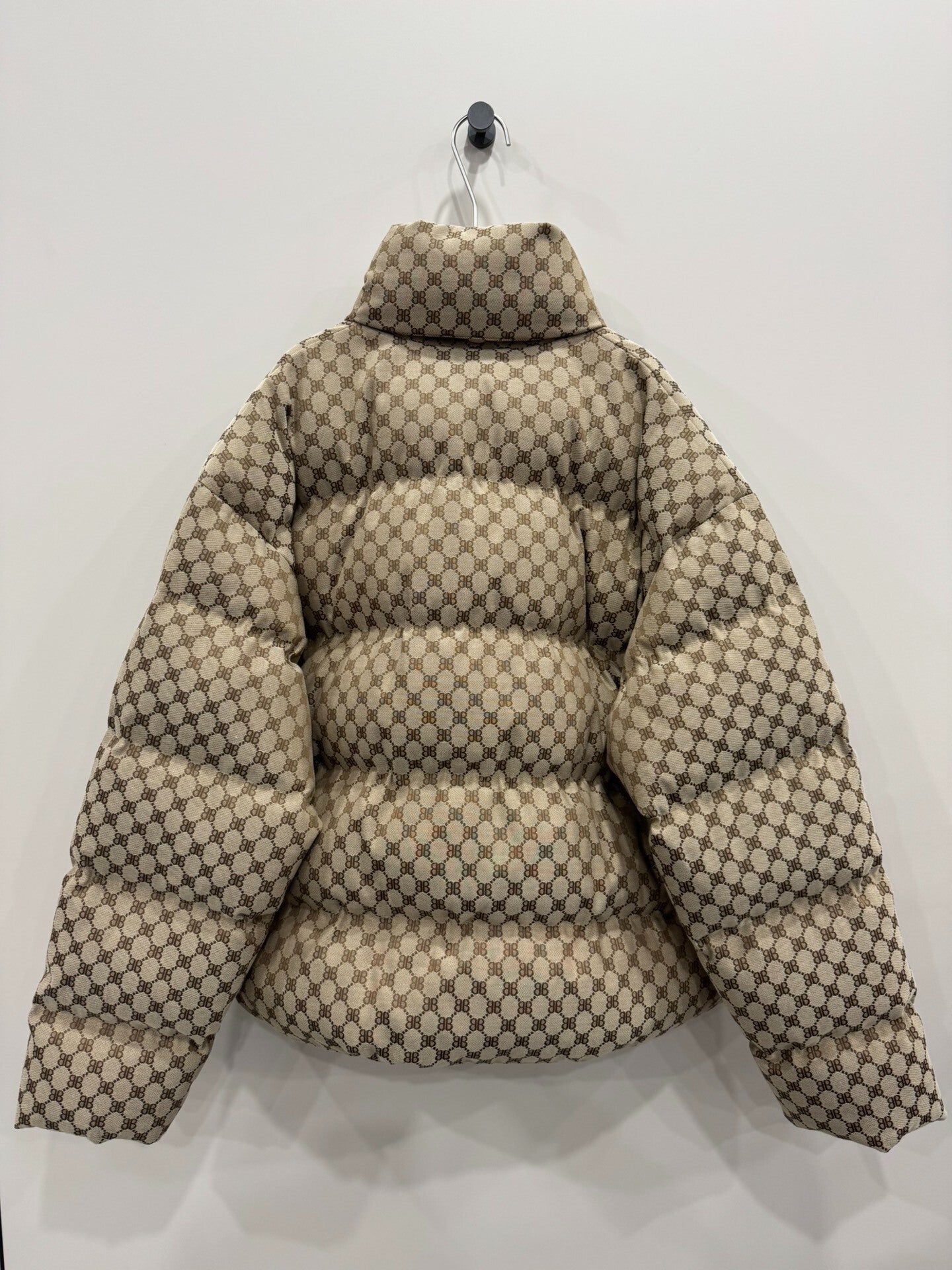 balenciaga gucci patterned puffer jacket size 44