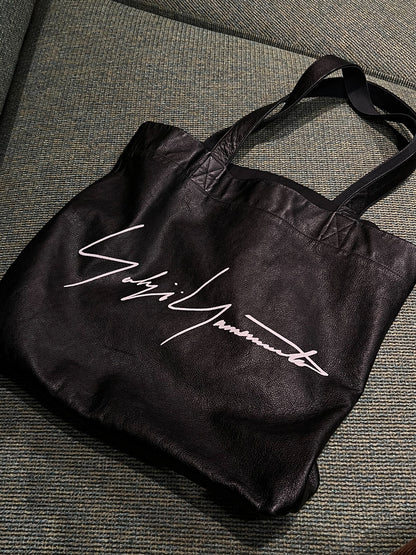 Yohji Yamamoto Leather Tote Bag