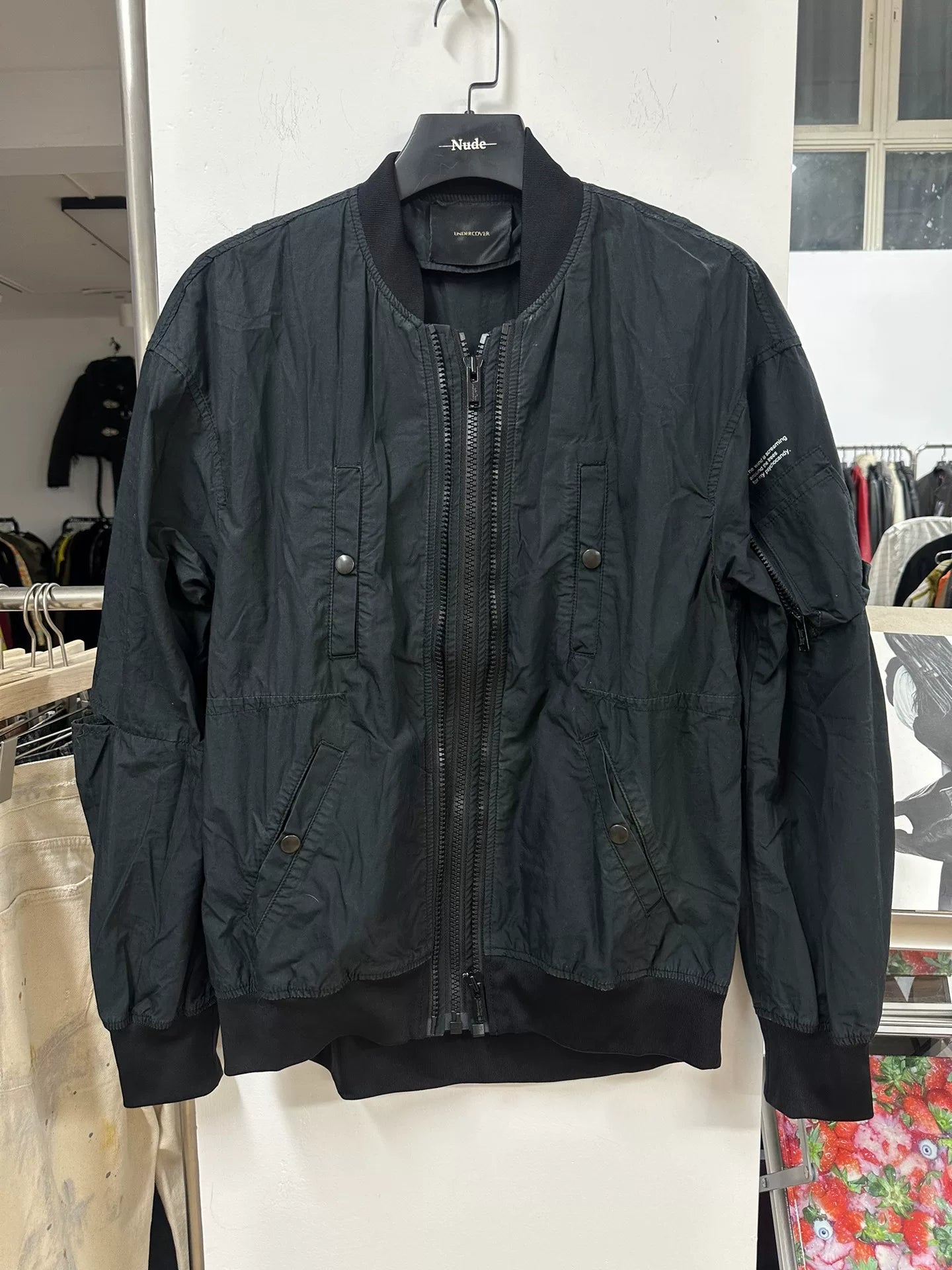 UNDERCOVER Jesus and Mary Chain MA1 Jacket