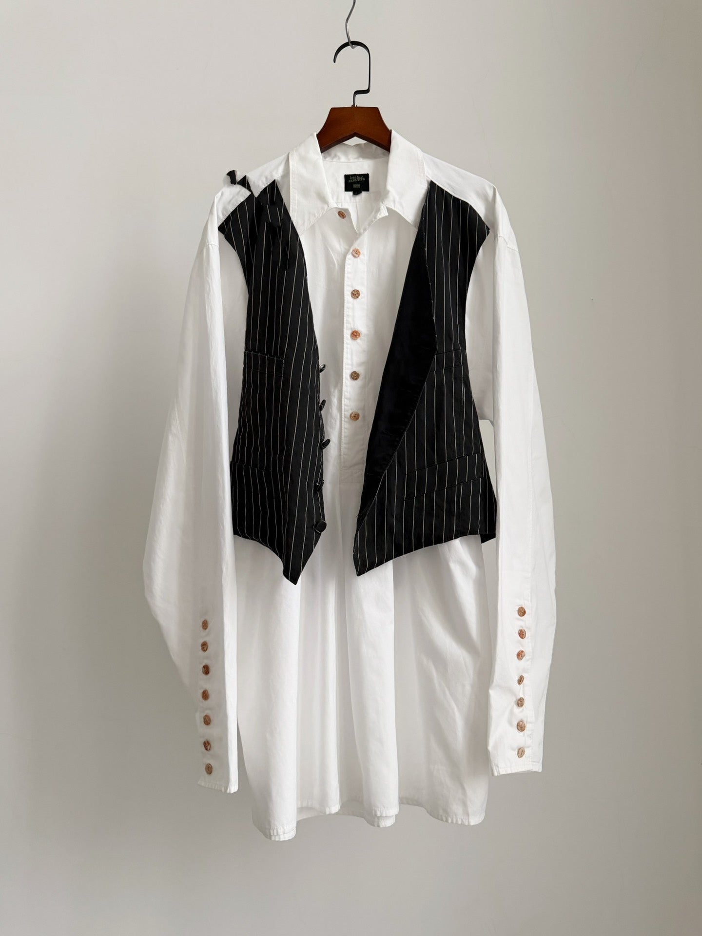 Jean Paul Gaultier Vintage Spliced Vest Shirt