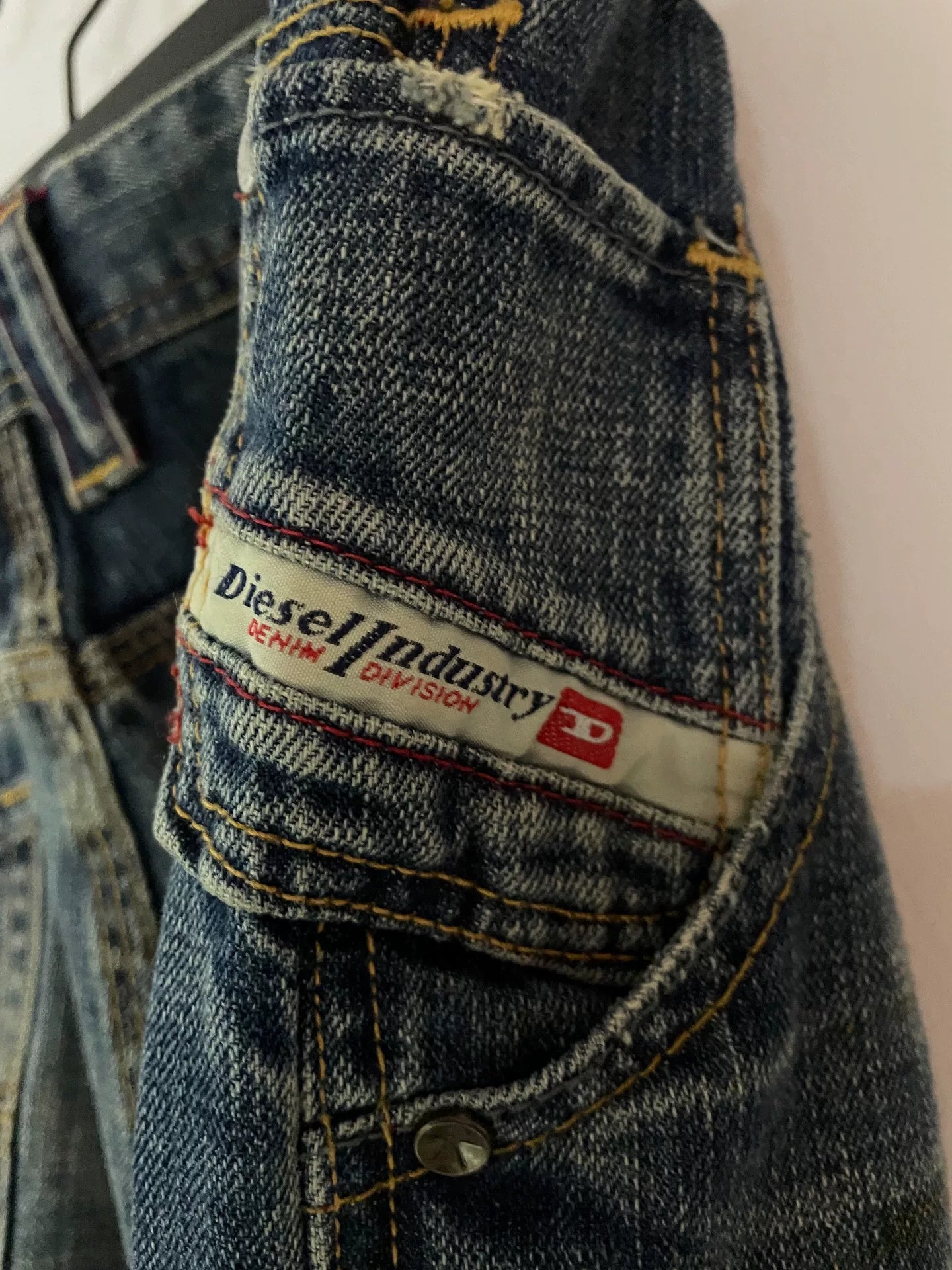 diesel wide-leg vintage denim pants