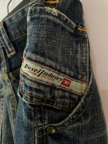 diesel wide-leg vintage denim pants