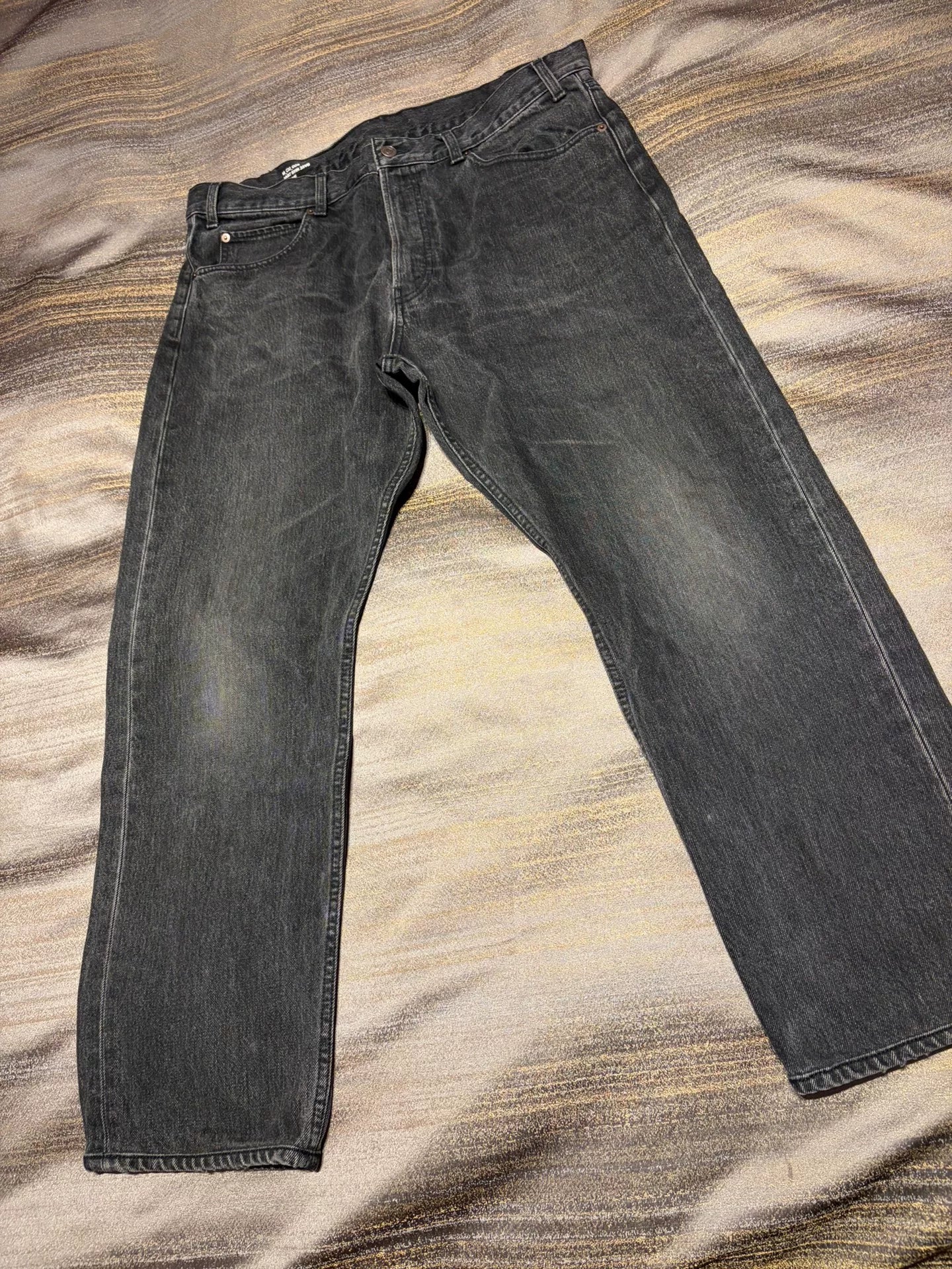 Celine Men's Gray-Black Denim Jeans Size 36