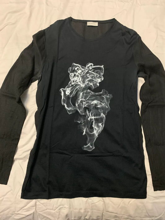 Balenciaga Smoke Linen Panel T-Shirt