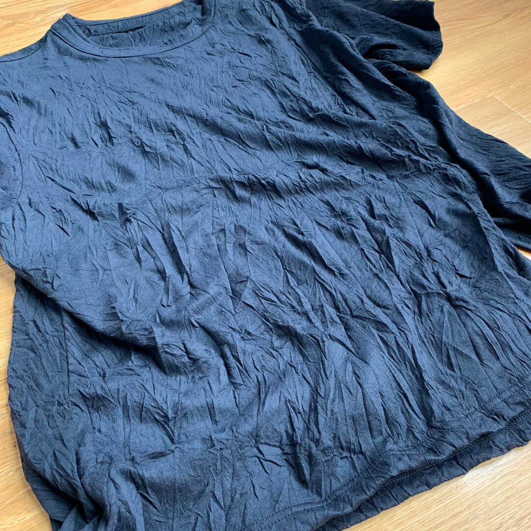 Yohji Yamamoto Groundy Asymmetric Pleated Tee