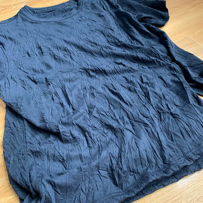 Yohji Yamamoto Groundy Asymmetric Pleated Tee
