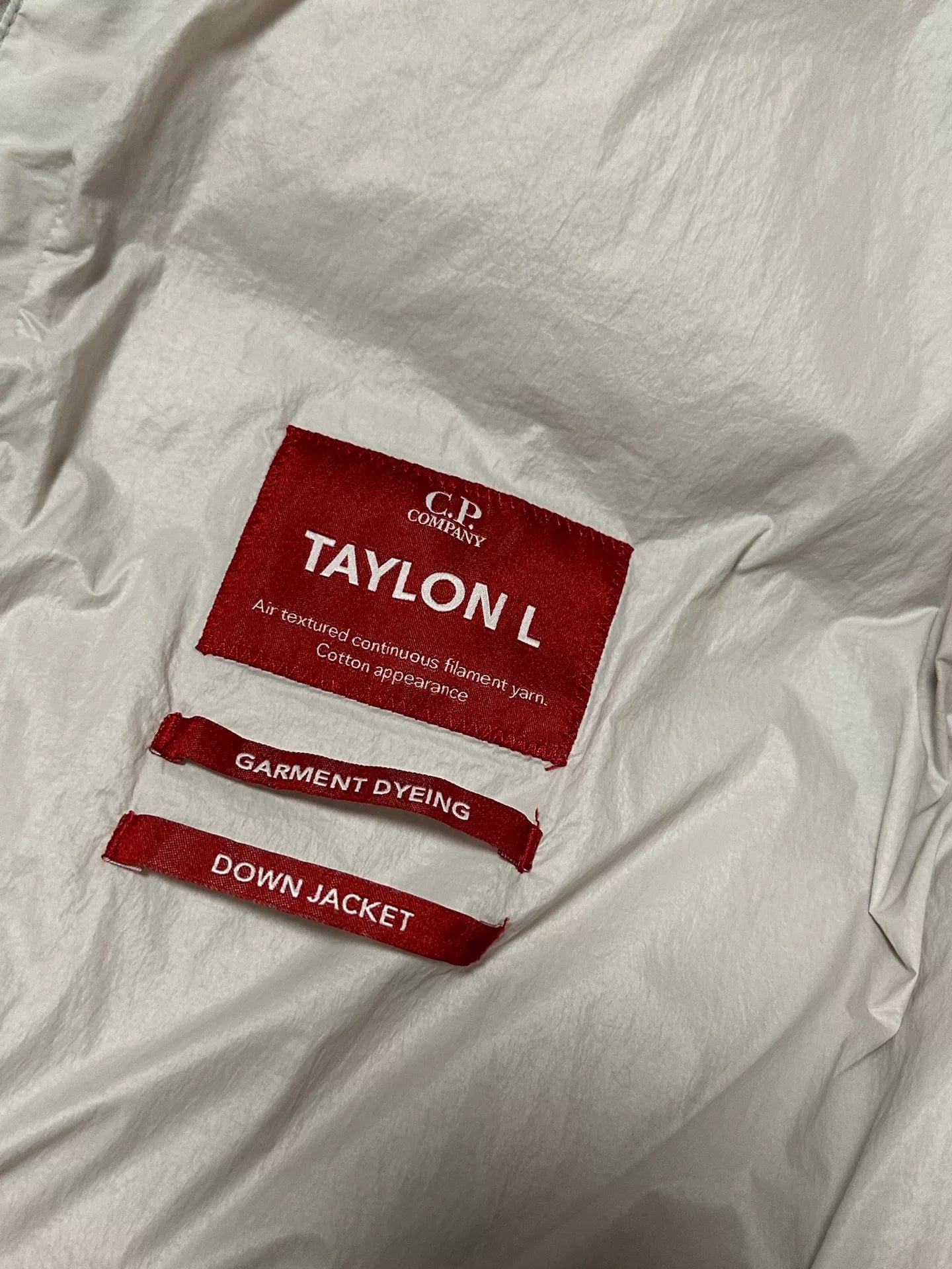 CP Company 23FW Light Gray Down Jacket