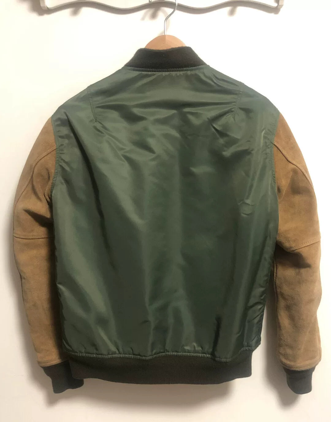 beauty & youth ma-1 green bomber jacket
