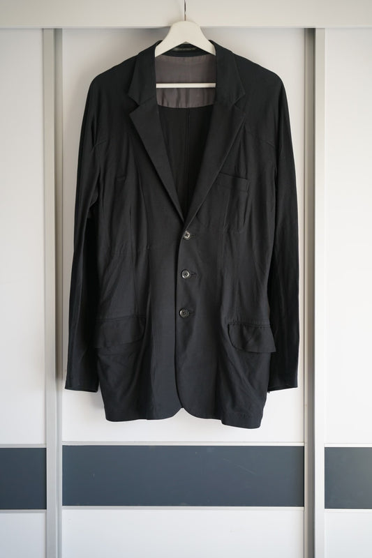 Yohji Yamamoto Black Blazer for Men